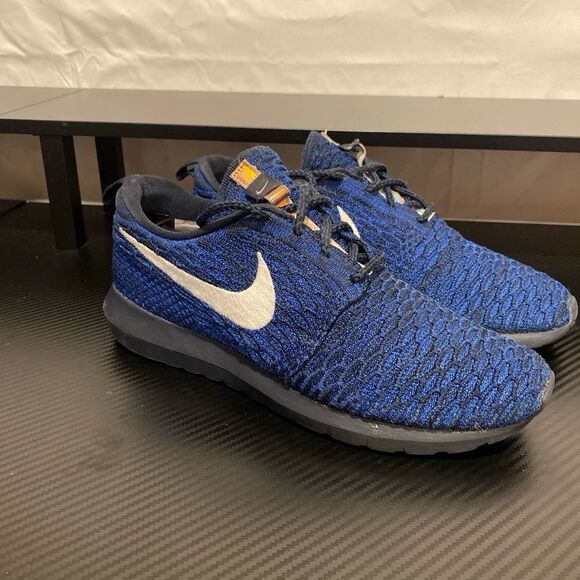 Nike Roshe‎ NM Fly knit Dark Obsidian size 8 - Picture 1 of 6